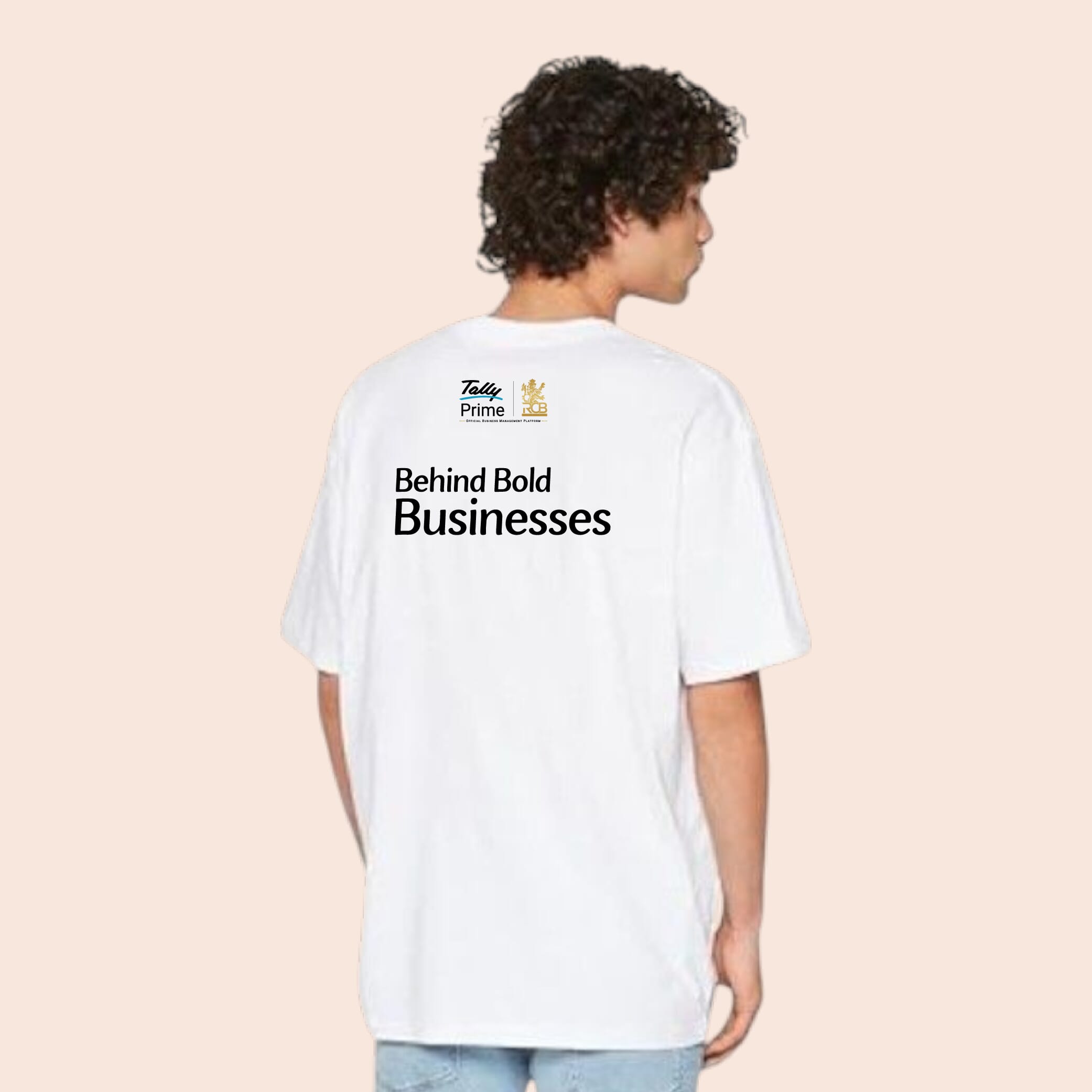 Greys&Blues Pima Oversized Round neck T-Shirt-White